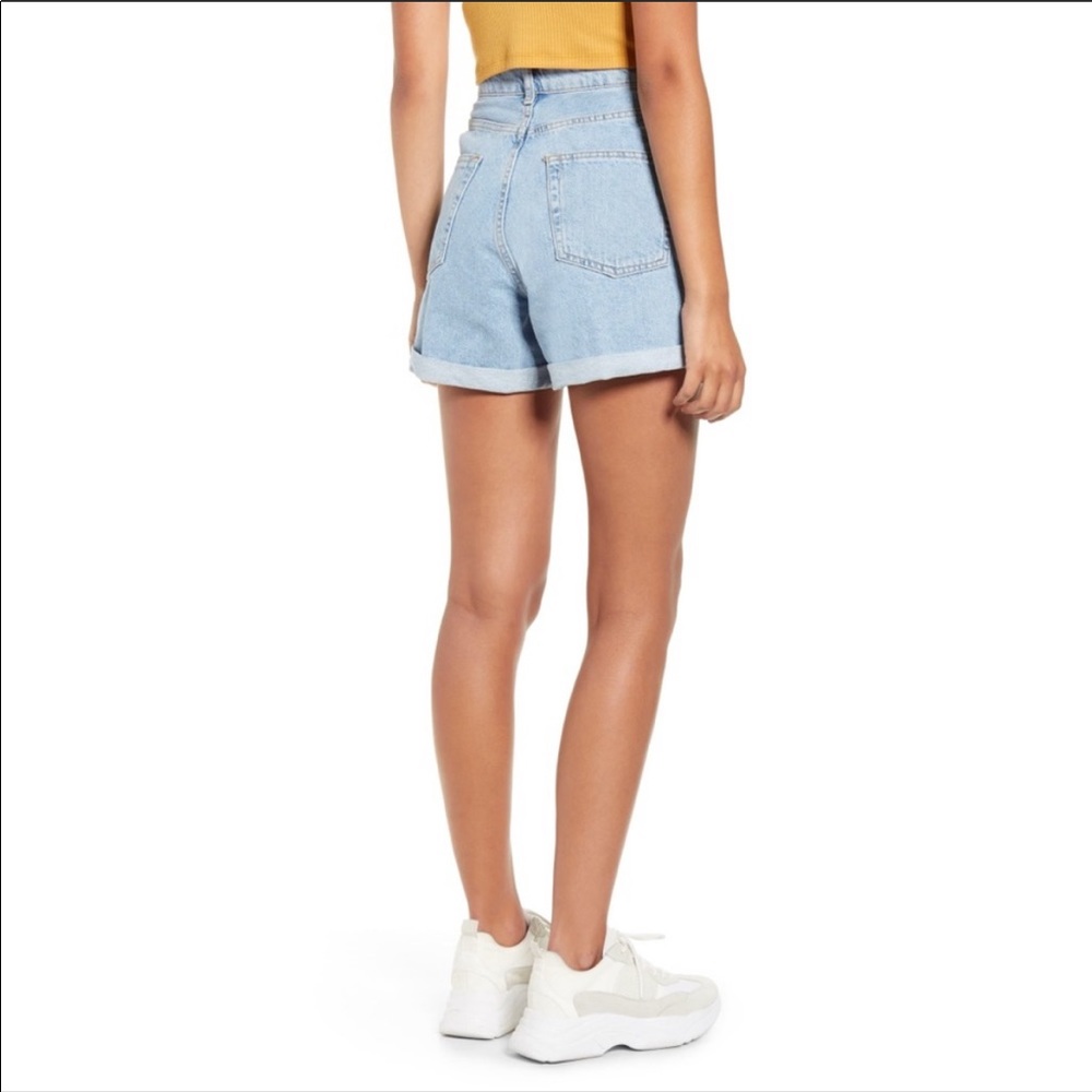 Mom shorts - Topshop Roll Hem Mom Denim Short